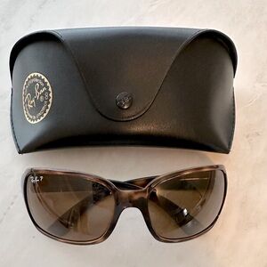 Ray-Ban women’s polarized 4068 tortoise sunglasses